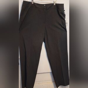 Calvin Klein Womens Dk Gray Dress Pants 16W